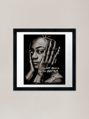 Sha'Carri Richardson I'M Not Back I Gerahmtes Wandbild Poster Leinwanddruck Bild