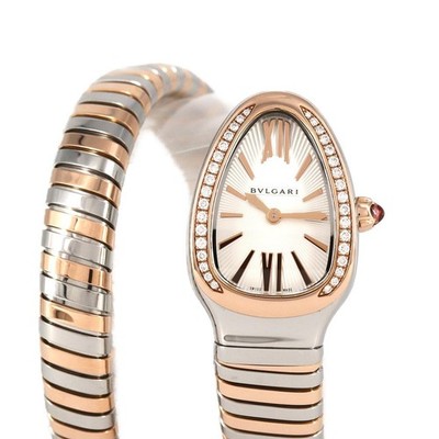 Authentic Bvlgari Serpenti Tubogas PG Combination/DS Size SP27SPG/103131 SSx...