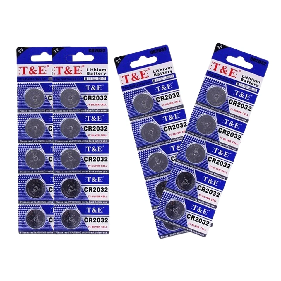 CR 2032 Battery CR2032 CR2025 CR2016 CR1632 CR2450 Coin Button 3v Lithium - Image 2 of 4