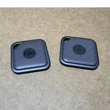 Tile Sport Bluetooth Tracker Tags Key Finders - 2 Pack Black Tracker Tags