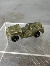 Tootsie Toy Army Jeep Die Cast Metal Vintage 1950s Made in USA Toy Car