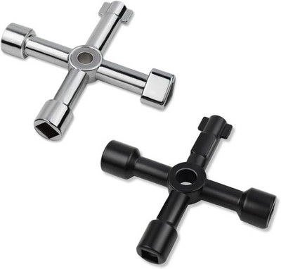 2 Pack 4-way Sillcock Key Wrench Multifunctional Water Utility Key for Water New