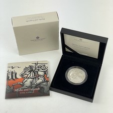 King Arthur 2023 UK United Kingdom £2 1oz Silver Proof Coin Cased Myths Legends