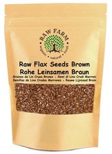 Raw Farm  Semi di lino integrali crudi 1 kg, senza glutine e soia, ad alto co...
