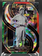 Eddie Collins 2025 Panini Select #138 Red and Green Ice Prizms
