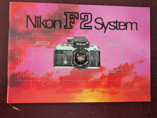 Nikon F2 System 35mm SLR Camera Vtg Brochure Booklet 57 pages Photography Japan