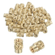 MECCANIXITY 86 Pcs Threaded Inserts, M2 Brass Heat Set Insert for M2x3.5x5mm