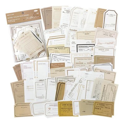 Memory Prologue Scrapbooking Papier Set Retro Collagen DIY Bastelmaterial