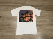 In N Out Burger Shirt Mens Sz S White California Palm Tree Surf Side Casual
