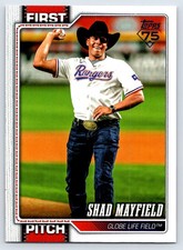 2026 Topps Series 1 Shad Mayfield #FP-1 First Pitch Insert Roping Champion