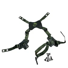 USMC EGA OD GN LWH PASGT MICH ACH Helmet 4-Point Retention Chin Strap X Harness