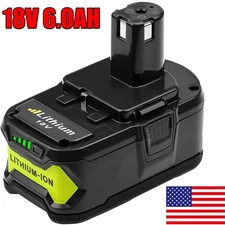 1-PACK 6.0Ah For RYOBI 18V Battery One Plus High Capacity P108 Lithium-Ion P102
