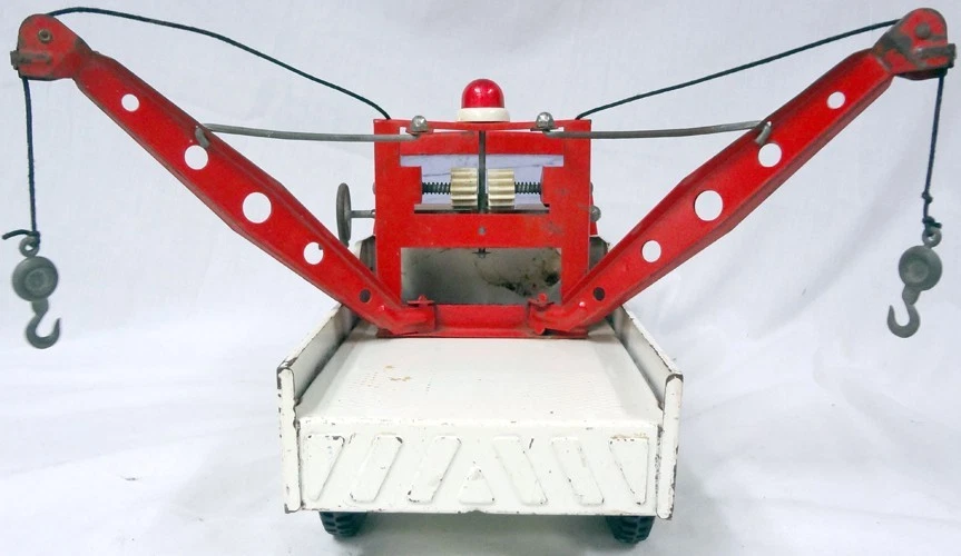 Vintage Buddy L Ford 1970s Pressed Steel "Dual Tow Boom/Wrecker" Tow Truck! - Image 4 of 4