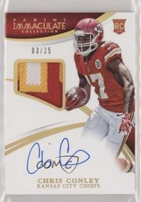 2015 Panini Immaculate Rookie Gold 3/25 Chris Conley #144 Patch Auto u0h