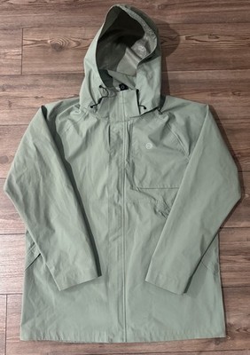 Wrangler ATG Hooded Jacket Men s Medium Green Water Resistant Outdoor