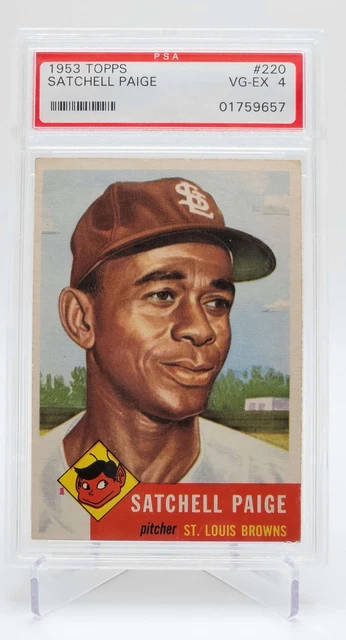 Satchel Paige 1953 Topps #220 - PSA 4 - Centered, Sharp!