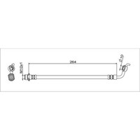 Metzger Bremsschlauch Hinterachse Links Passend FÜR Toyota RAV | 4111719