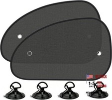 2 Pack 25"X15" Car Window Shades,Sun Shade Side Window,Car Window Shade Black