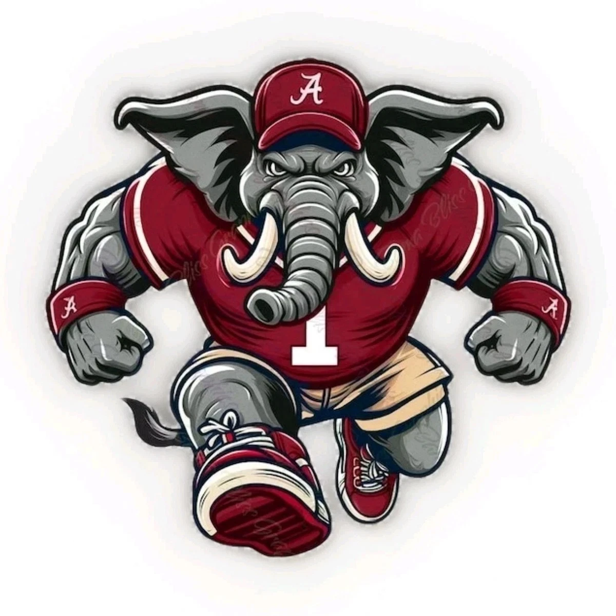 Mini Alabama Football Helmet Alabama Crimson Tide Football Helmet  Precision-Cut Decal / Sticker Alabama Football Helmet For Sale
