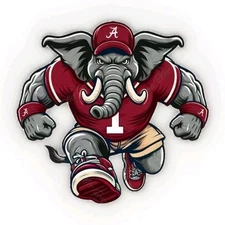 Alabama Crimson Tide Sticker NCAA Football Die Cut Laminated