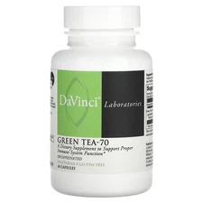 2 X DaVinci Laboratories, Green Tea-70, Decaffeinated, 60 Capsules