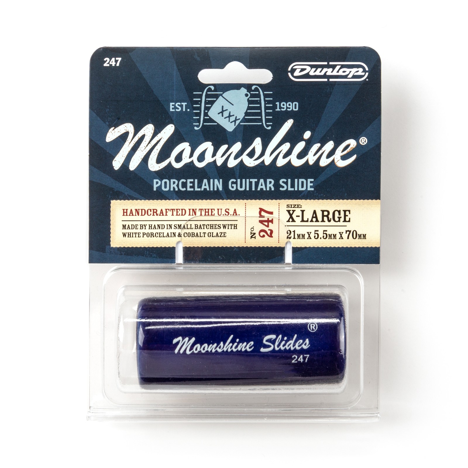 Guitar Slide Jim Dunlop 247 Premium Ceramic Moonshine Extra Large
