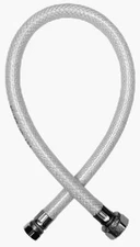 Faucet Connector,Reinforced Poly Vinyl,3/8 Compressionx1/2 FIPx20 In. - 7228-20-