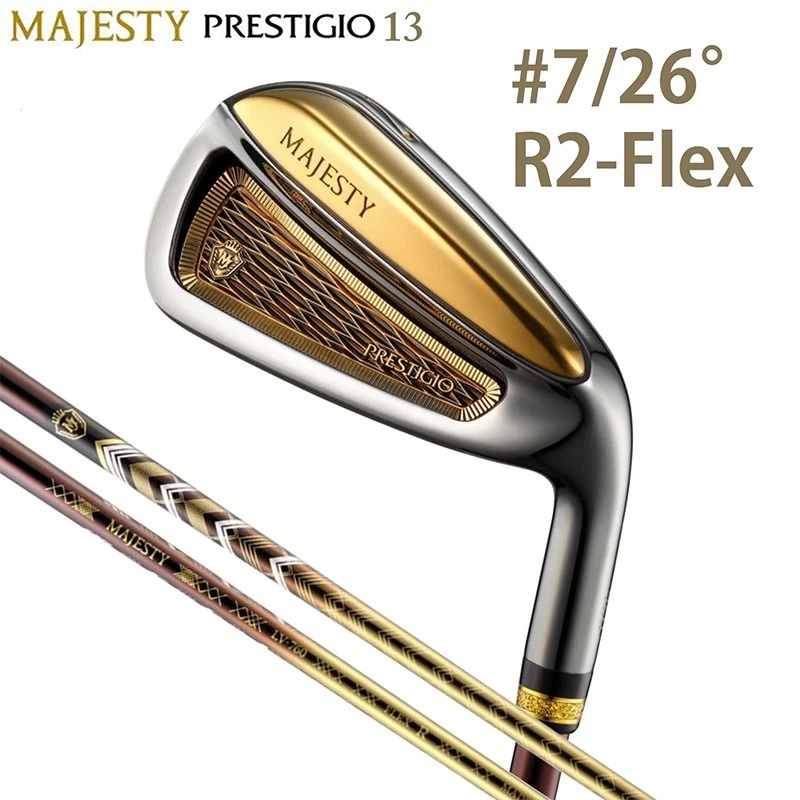 MAJESTY PRESTIGIO 13 Gold Iron Wedge 4pc Set 7-8-9-PW RH R2-Flex Golf Japan NEW - Image 2 of 4