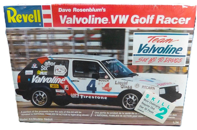 1/24 Revell Dave Rosenblum Valvoline VW Golf Racer #7192 sealed, produced in1990