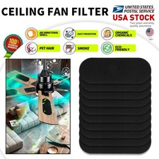 20 PCS Universal Ceiling Fan Filters Air Purifier Pads Trap Dust Odors Allergens