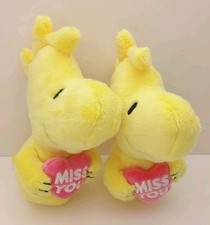 Peanuts Woodstock MISS YOU Heart Lot of 2 7" Plush Stuffed Toys Collectibles Ruz