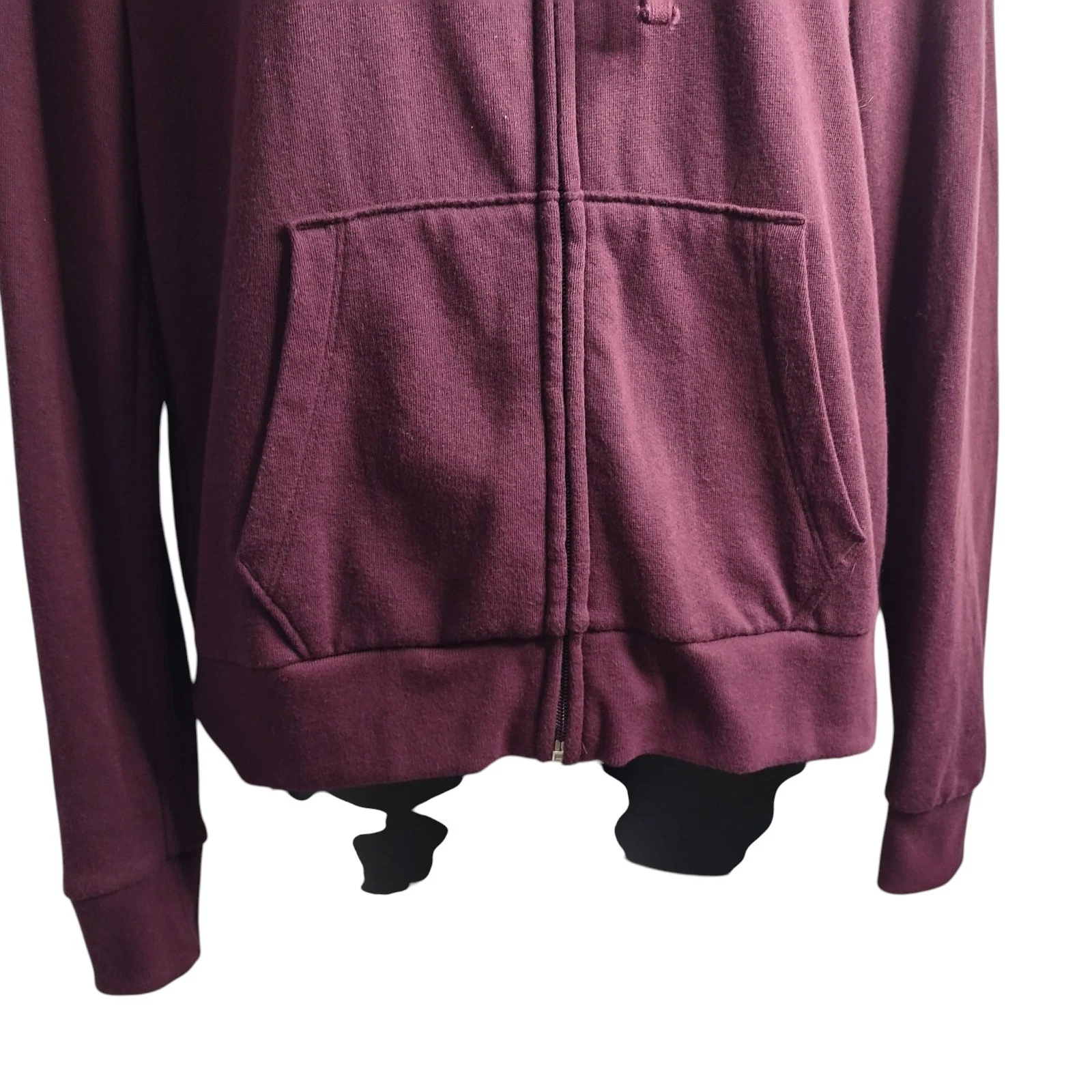 UNDERCOVER Giacca donna rosa Victoria’s Secret bordeaux full zip con cappuccio tasche taglia M