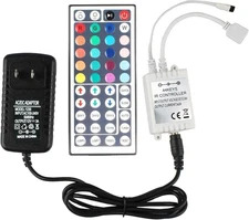 44 Key LED Strip Controller, Wireless Rectifier Control Box, DC 12V 3A Power Sup