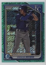2024 Bowman Chrome Prospects Aqua Shimmer Refractor /125 Spencer Nivens 0q3