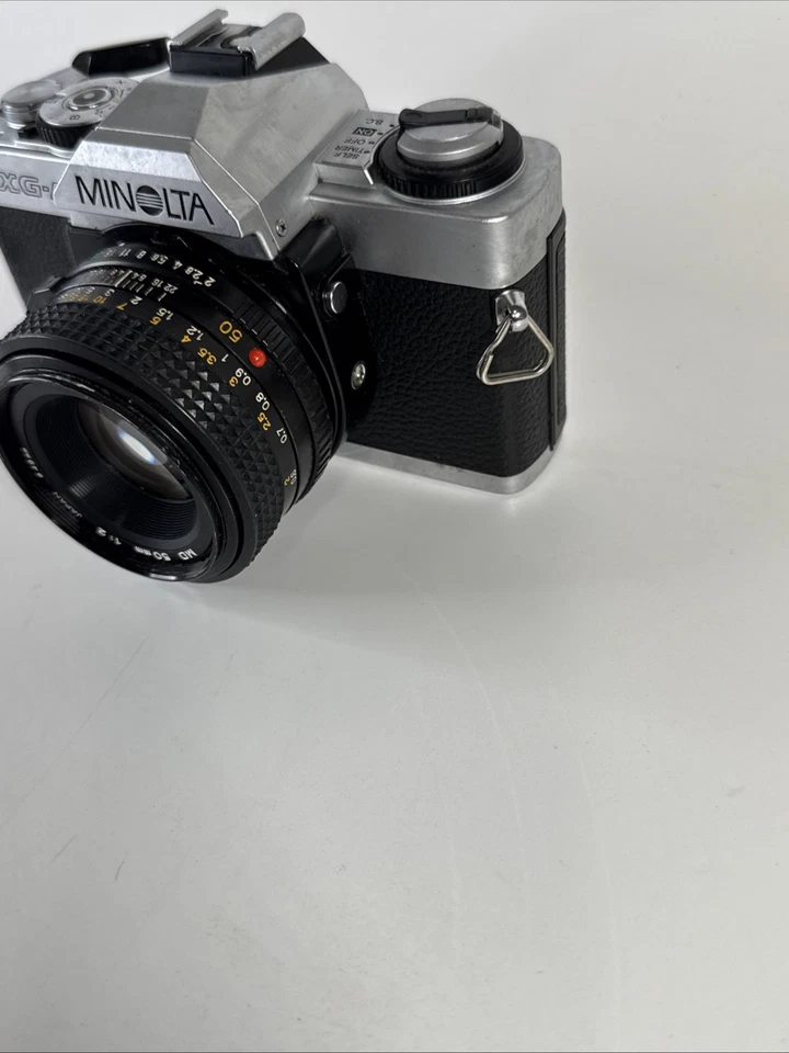 Cámara Minolta XG-A 35 mm con lente Minolta MD 50 mm Japón SIN PROBAR Foto 4 de 4