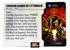 Marvel Heroclix Crimson Bands of Cytorrak OS002 One Shot Card Strange Tales Set
