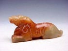 Vintage Nephrite Jade Carved Crouching Foo Dog Sculpture #01242203 — photo 3