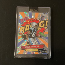Wild Card Comix 2023 Steve Smith Sr Carolina Panthers BANG! ACBRD-83 #'d 14/15