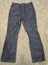 Vintage Rustler Brand Denim Jeans 34x30 Ideal Zipper Dead Stock Flaws