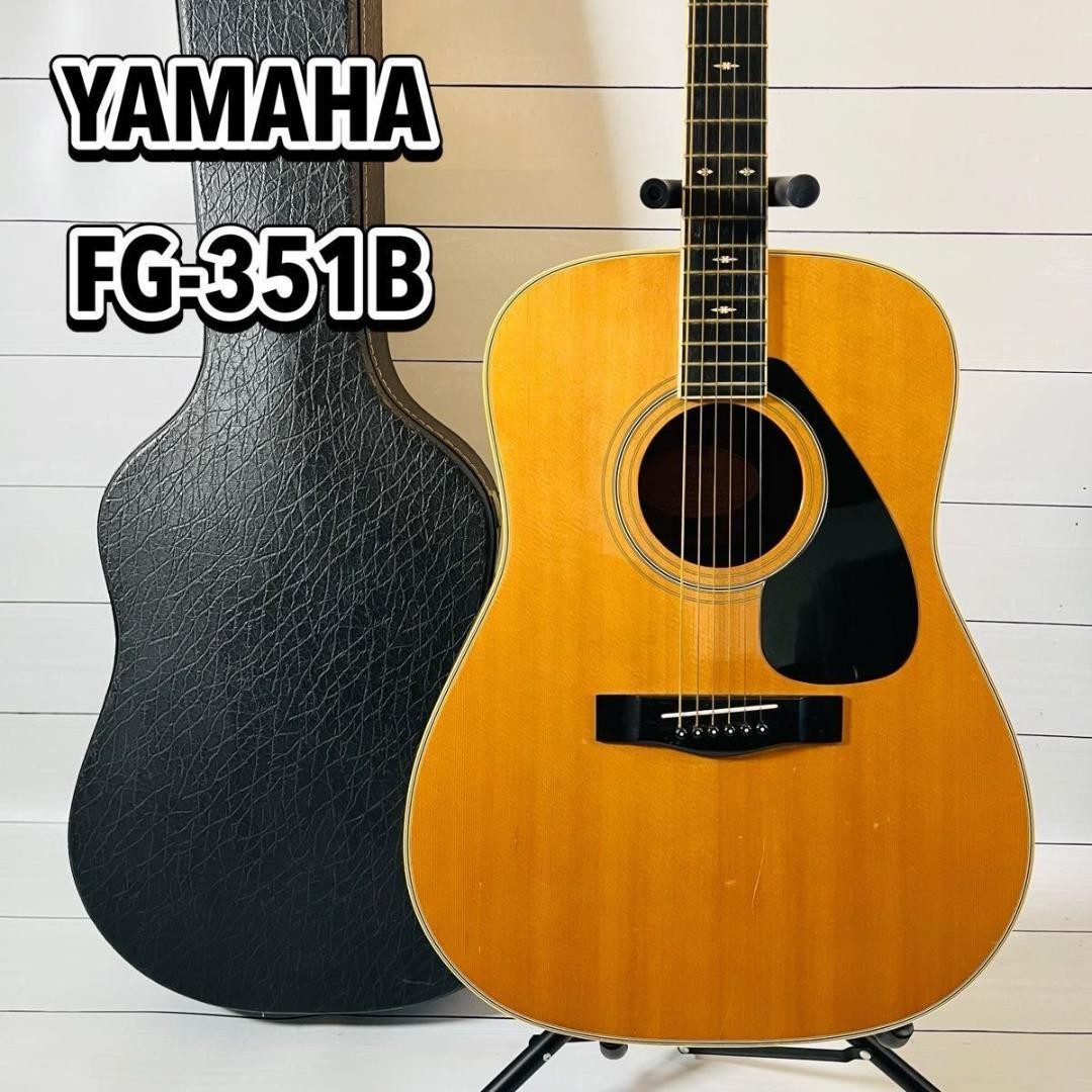 YAMAHA ヤマハ アコースティックギター FG-351B Rare Yamaha Fg-351B Acoustic Guitar With Hard Case Safe delivery