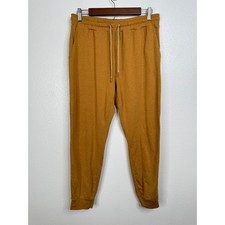 Vuori Performance Jogger Turmeric Heather Orange Women Large VW303 DreamKnit