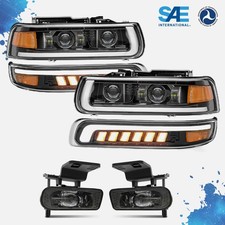 Led Headlights Bumper Fog Lights Assembly For Chevy Tahoe 2000-06 Suburban 1500 Led Headlights Bumper Fog Lights Assembly For Chevy Tahoe 2000-06 Suburban 1500