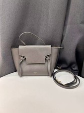Authentic Celine Belt Nano Elephant Grey Grai...