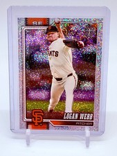 2026 Topps Series 1 Baseball Celebration Logan Webb Confetti Foil SF Giants