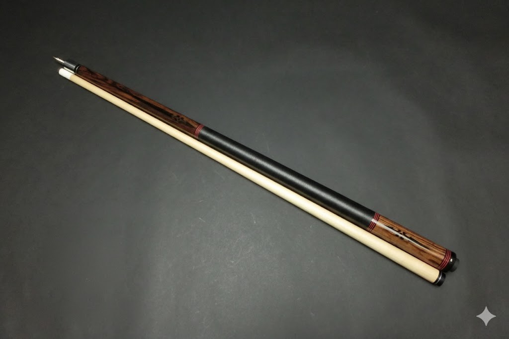 Dale Perry DP Custom Cue Inlay Bocote Radial Joint Original Shaft