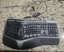 Microsoft Natural Ergonomic Keyboard 4000 v1.0 Model 1048 USB Wired - Tested