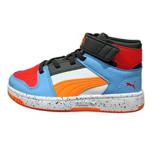 Little Kid's Puma Rebound Layup SLS V PS Wht-Orange-Blue-Blk 397620 02