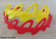 CLOSEOUT 1 1 1 1 NEW COLOR PLASTIC HARD HEADBAND / COMB / OBVAL BALLOON 1 3/4"