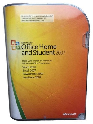 Microsoft Office Home and Student 2007 PC Word Excel PowerPoint OneNote