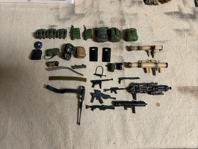 Vintage GI Joe/VOF Weapons, Backpacks and More Lot.